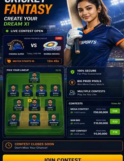 Rummyludoguru (rummy ludo guru) fantasy cricket & matchday visual 3